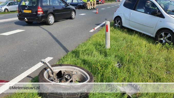 flinke aanrijding n355 bij Groningen2
