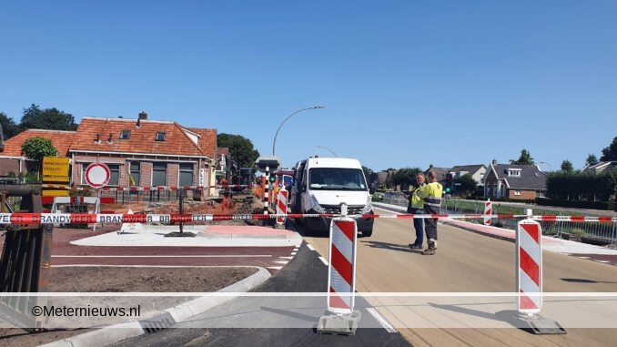 gaslek in n371 afsluiting Hoogersmilde