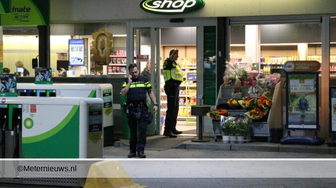 overval op tankstation in Groningen