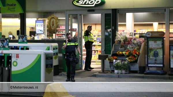overval op tankstation in Groningen