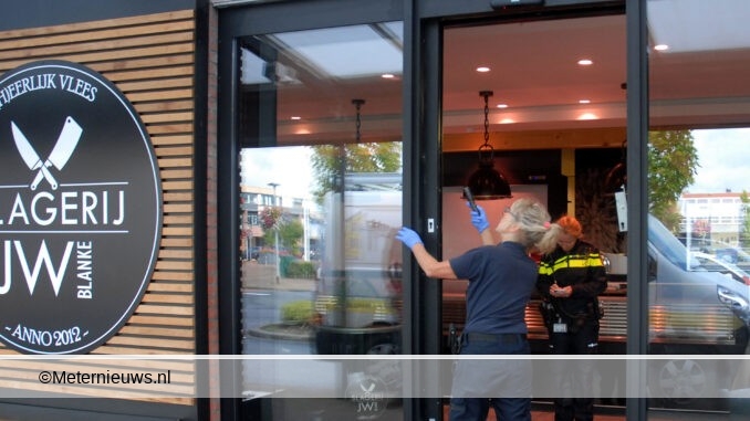 politie onderzoek in inbraak winkel marum