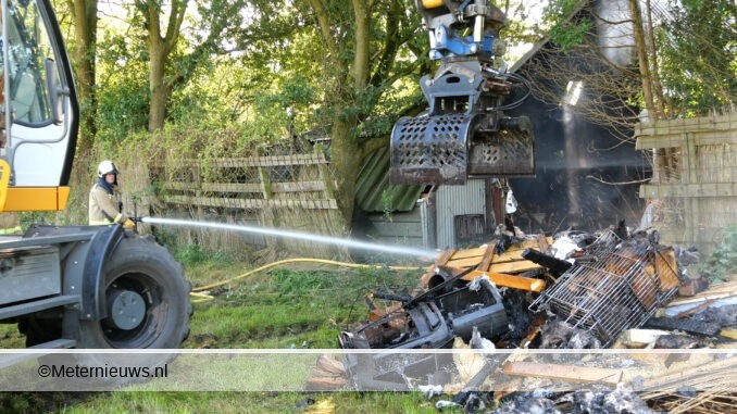 bijgebouw sauan uitgebrandt Zuidwolde