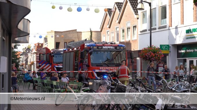 binnenstad Meppel afgesloten gasachtigelucht