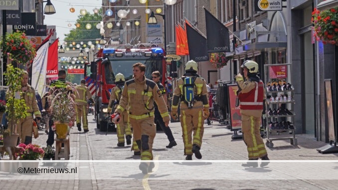 gaslek in straat Meppel