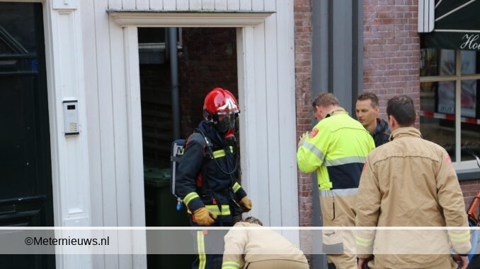 Brand in keuekn hotel in Groningen