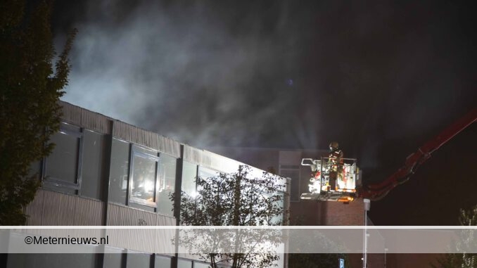 brand leegstaand gebouw in Assen5