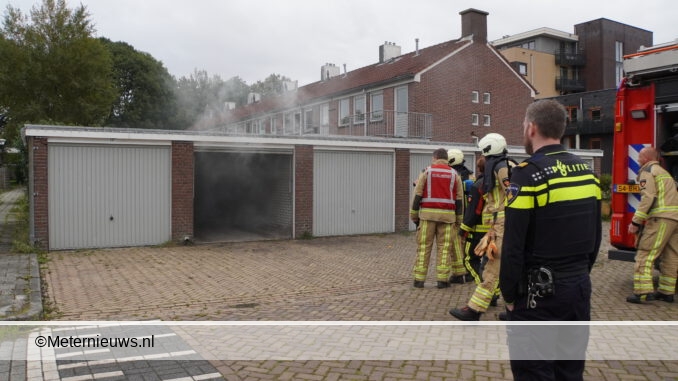 brandstichting in garagebox Assen