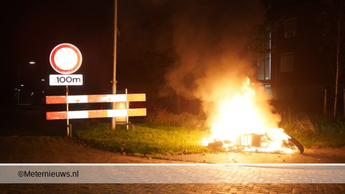 scooterbrand in assen brandstichting
