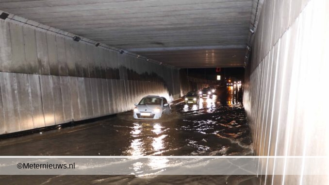 wateroverlast A28 Groningen