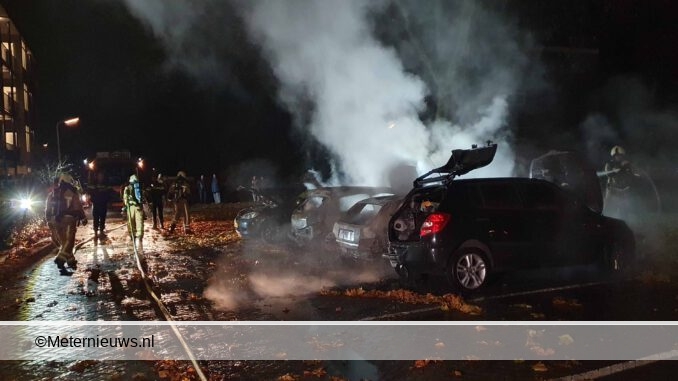 Autobranden in Drentse Hoogeveen2