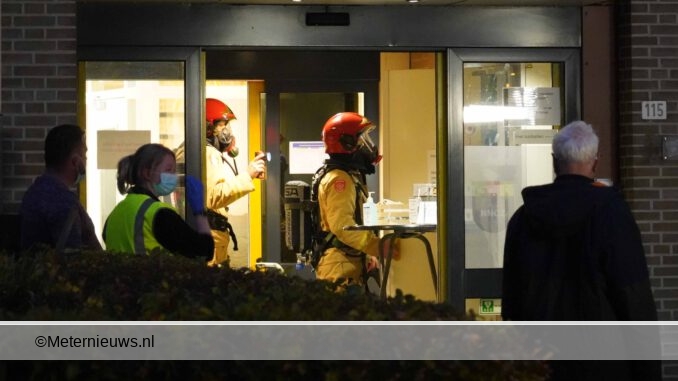 brandweer in woonzorgcentrum in Haren