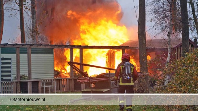 chalet afgebrand in groningse wedde2