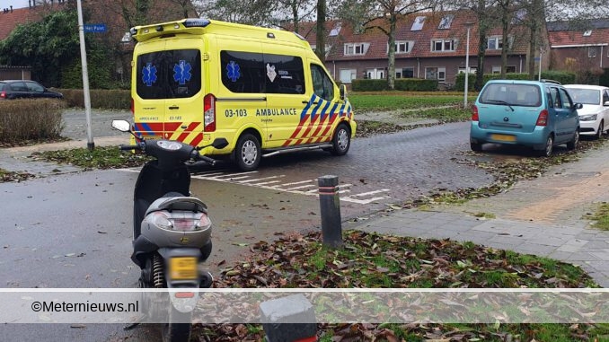 scooterrijder naar zikenhuisnaongevalAssen