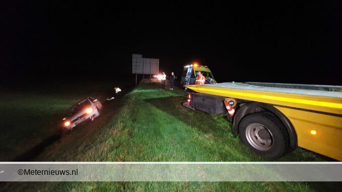 auto de sloot in op a37 wachtum bestuurder valt in slaap3