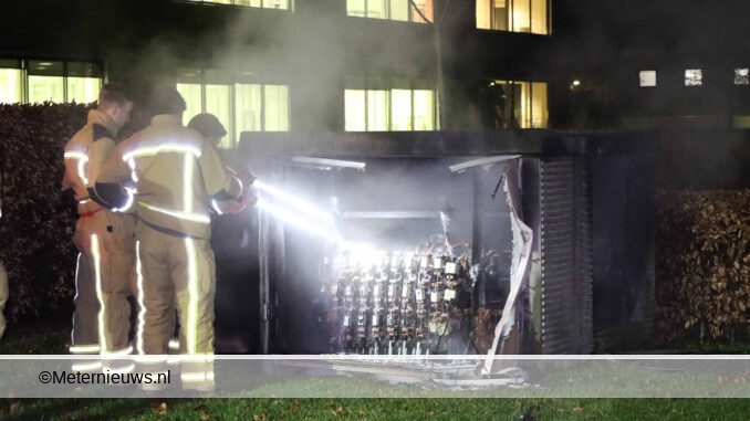 brand transformatorkast in Emmen2