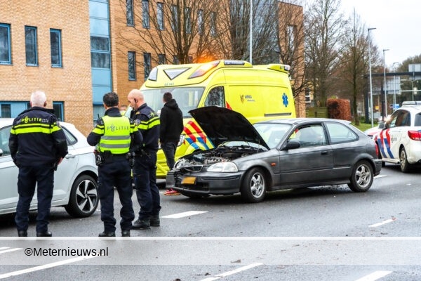 Kop staart aanrijding in Emmen. Kop staart aanrijding in Emmen.