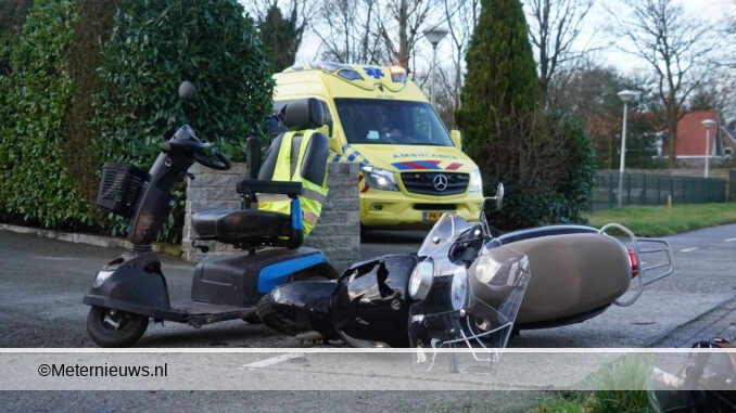 scootmobieler en scooter botsen in Roderesch3