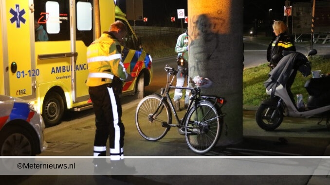 Fietser aangereden Groningen automobilist rijdt door