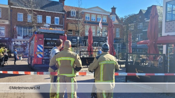 gaslek aan de Markt Assen