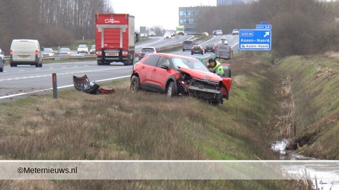 ongeval a28 Assen Noordweb