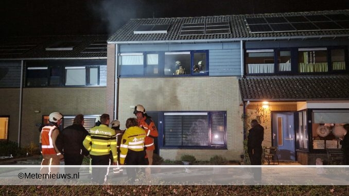 woningen in brand in Hoogeveen