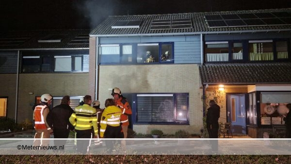 woningen in brand in Hoogeveen