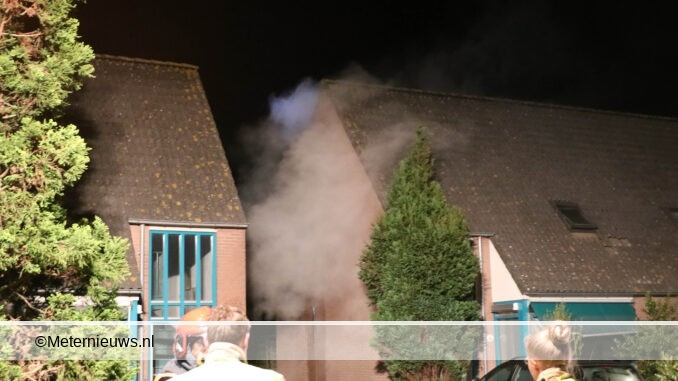 Brand na exoplosie in woning Groningen