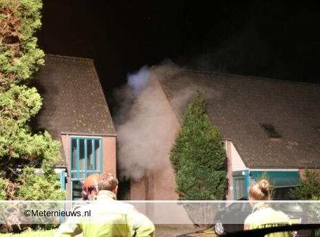 Brand na exoplosie in woning Groningen