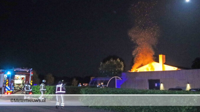 Nam kantoor vat vlam in Drentse Schoonebeek