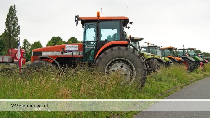 Boeren demonstreren langs A28