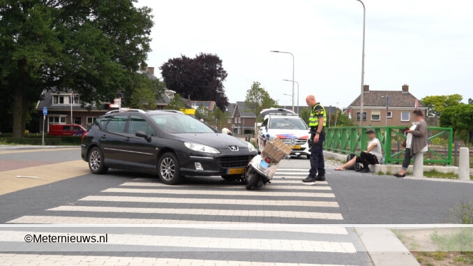 scooter van zebrapad gereden Balkbrug