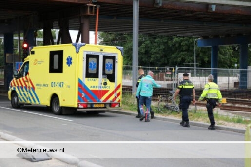 scooterrijder rijdt door botsing fietser Groningen