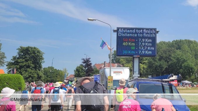 De wandelvierdaagse in Nijmegen