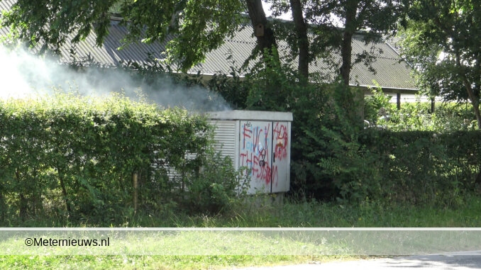 ransformator kast in brand in Groningen