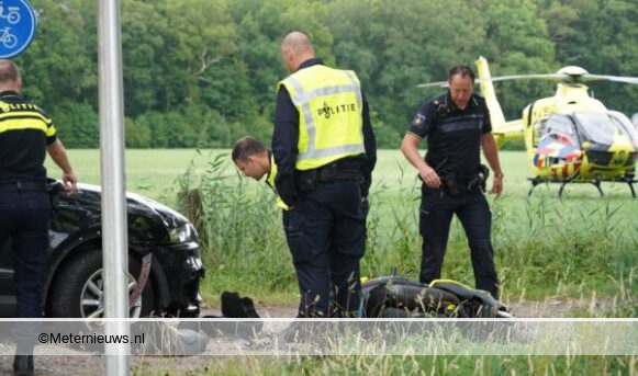 Scooterrijder ernstig gewond na aanrijding Schiphorst.