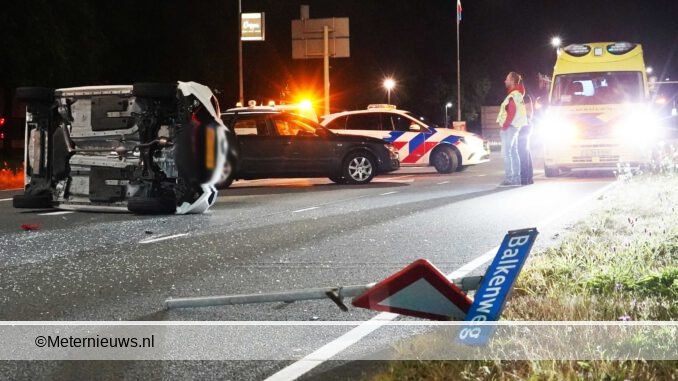 auto op de kant Balkenweg Assen