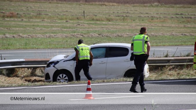 autos botsen A28 Assen zuid