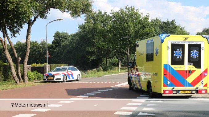 fietsers botsen in Haren