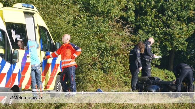 ernstig motor ongeval in Ubbena