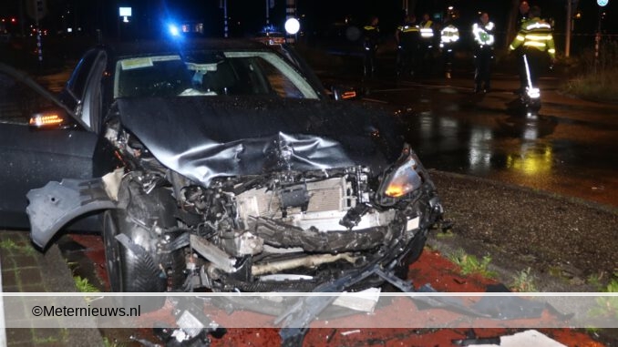 forse aanrijding in Groningen