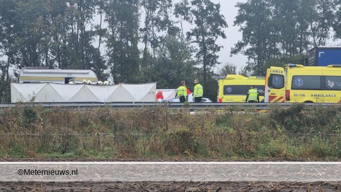 14102022ernstigongevalcamperA28DeWijk