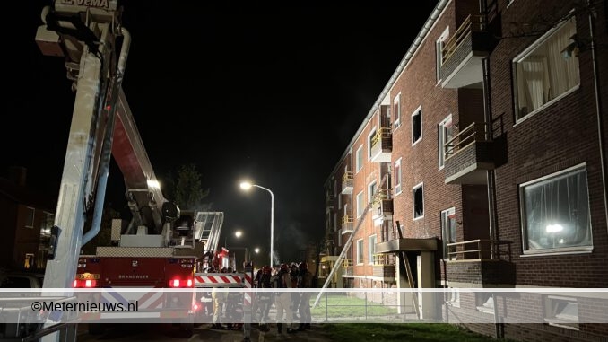 evacuatie na brand in Foxhol