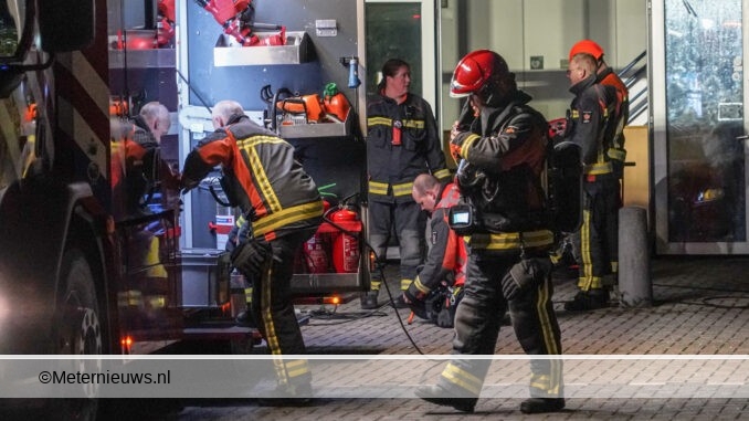 meterkast in brand in bedrijf Winschoten