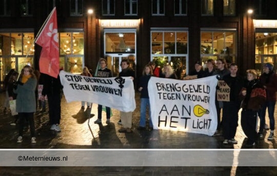 Protest  geweld tegen vrouwen Groningen