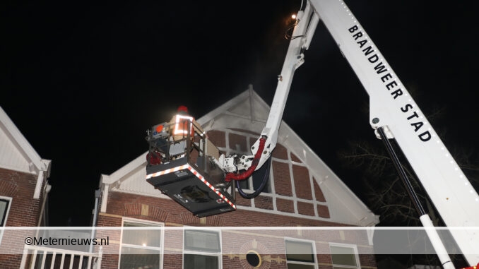 studenten kamer in brand in Groningen