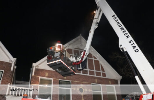 studenten kamer in brand in Groningen