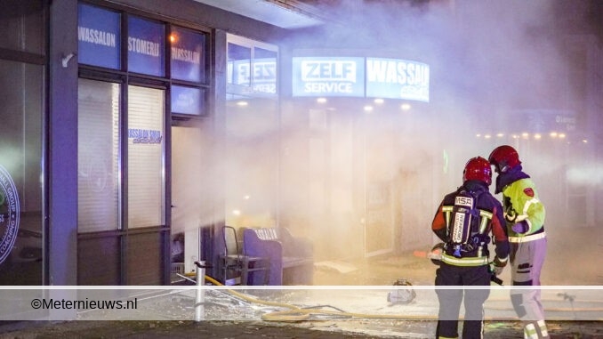 wasserijbrand in Groningen
