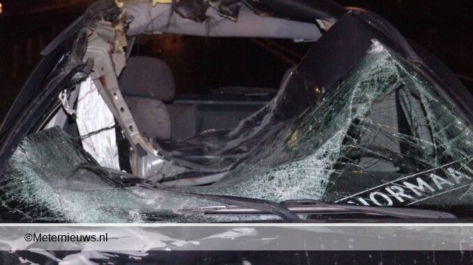 paard tegen auto in Bergentheim