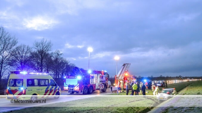 bestuurder bekenld in auto bovenslootM34Odoorn