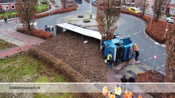 vrachtwagen bieten op kant zevenhuizen
